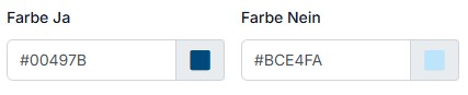 Farbe Ja/Nein