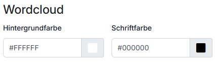 Wordcloud Farbe